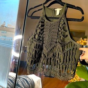 Super Cool Woven Crop Top